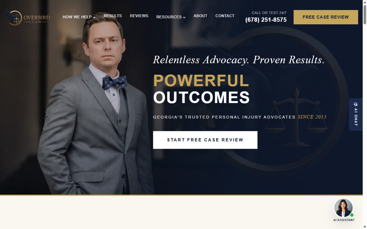 Overbird Law website
