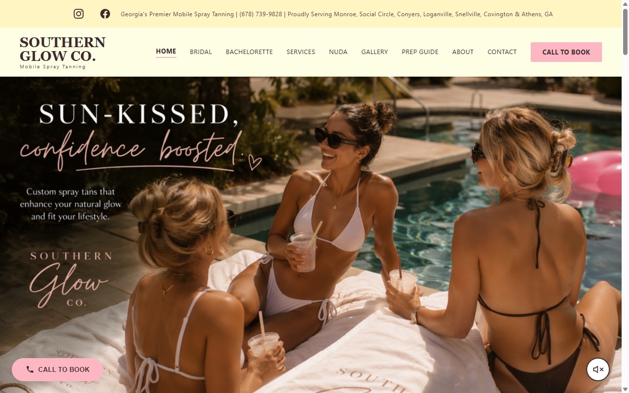 Southern Glow Co website